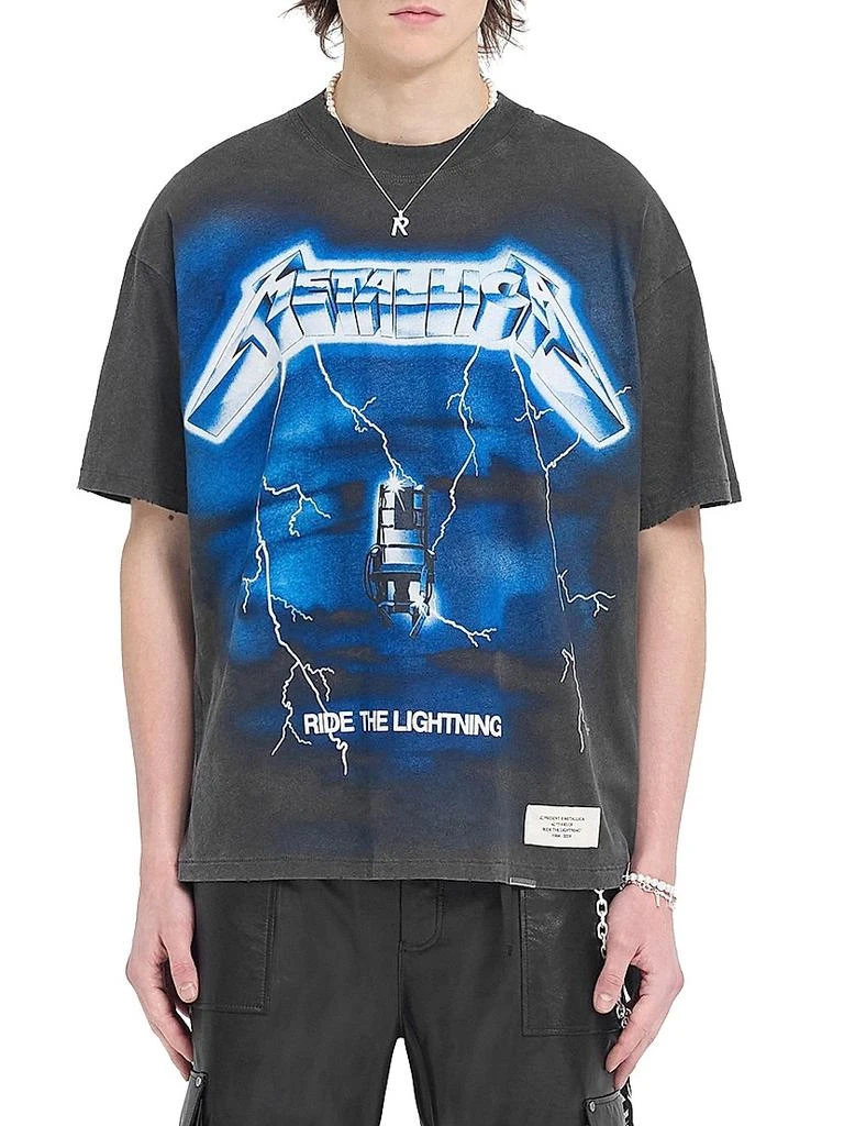 商品Represent|Metallica Ride the Lightning T-Shirt,价格¥1153,第4张图片详细描述