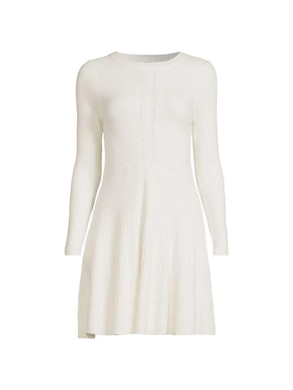 商品Tahari|Ribbed Cashmere Blend A Line Dress,价格¥300,第3张图片详细描述