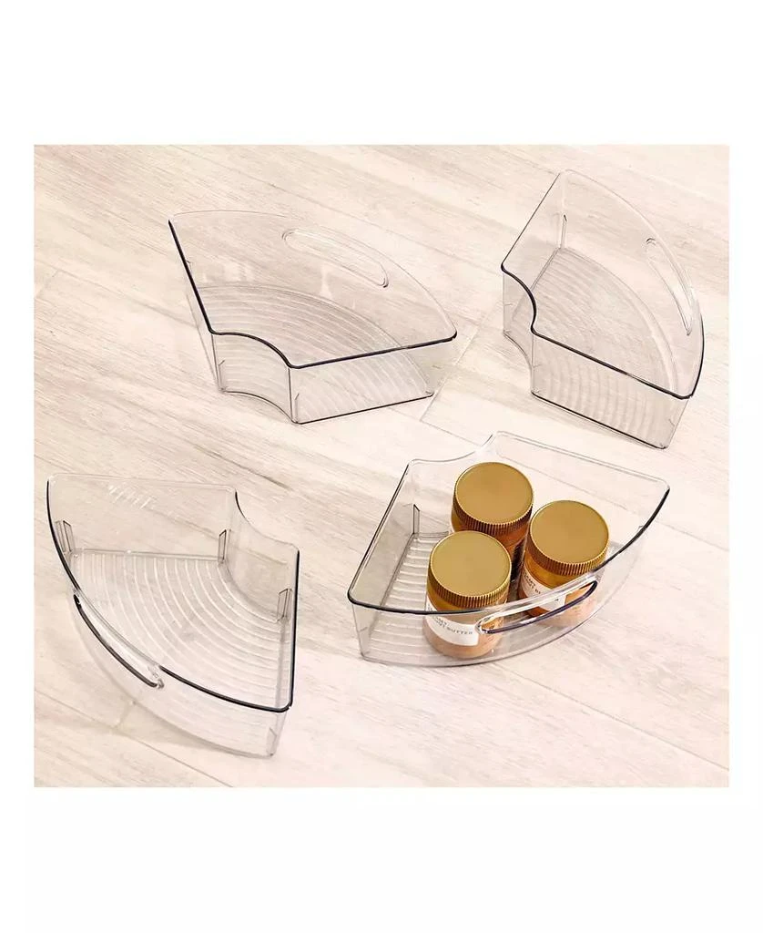 商品iDesign|Plastic Lazy Susan Cabinet Storage Bin, Set of 4,价格¥618,第2张图片详细描述