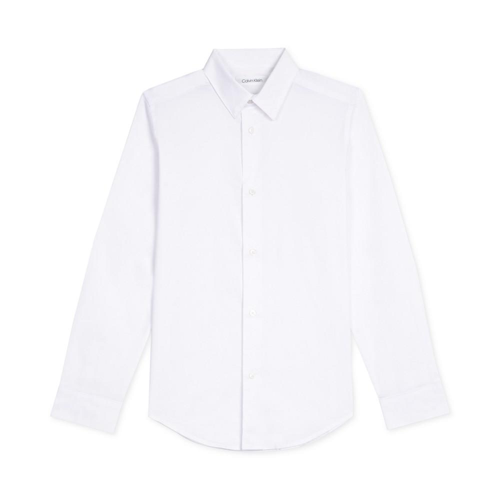 Little Boys Stretch-Poplin Collared Shirt商品第2张图片规格展示