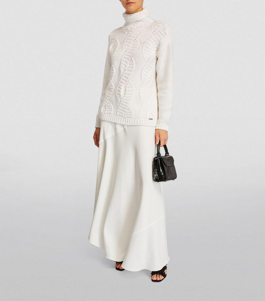 Cable Knit Rollneck Sweater商品第2张图片规格展示