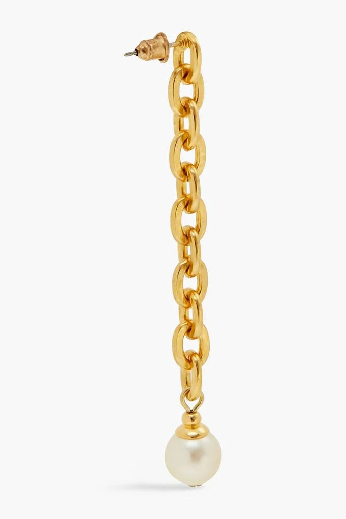 商品BEN-AMUN|24-karat gold-plated faux pearl earrings,价格¥291,第4张图片详细描述