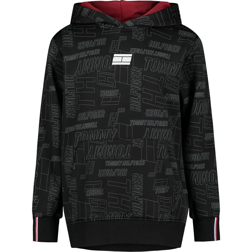 商品Tommy Hilfiger|Little Boys Tommy Sport All Over Print Pullover Hoodie,价格¥133,第1张图片