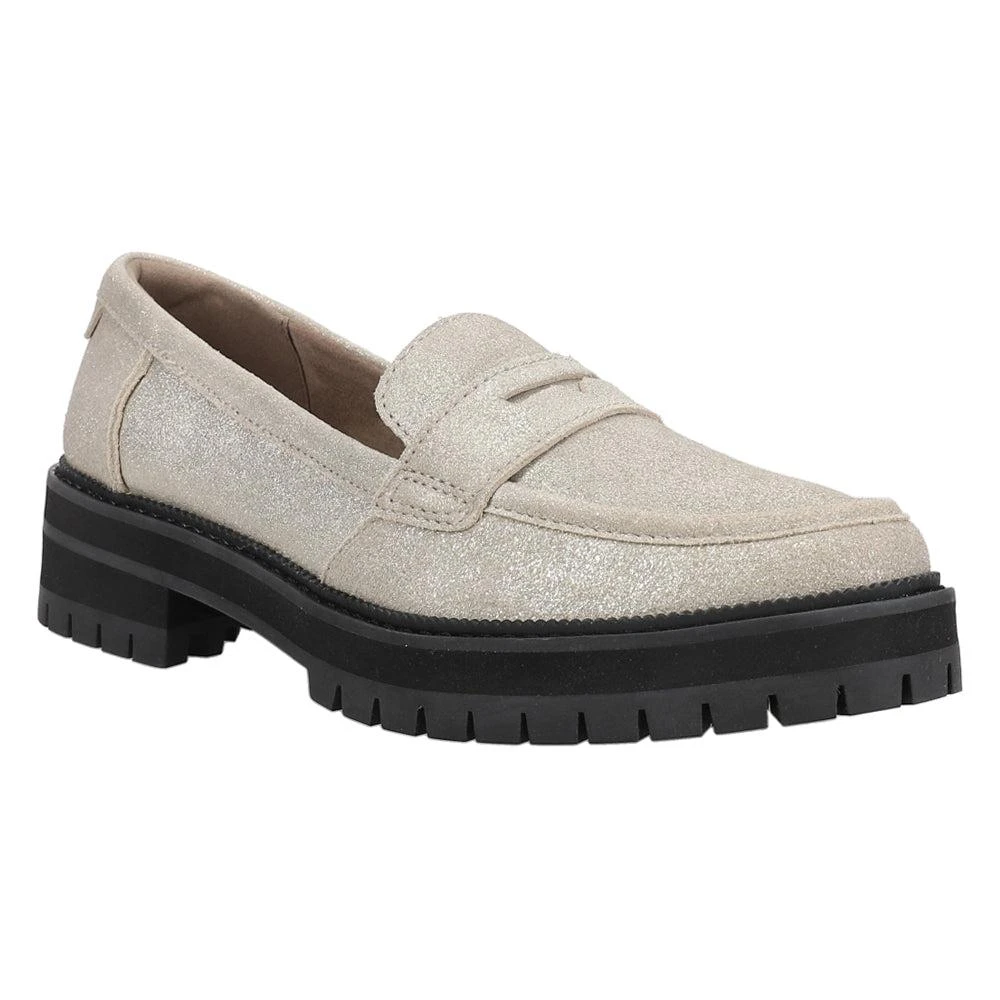 商品TOMS|Cara Metallic Slip On Lug Sole Loafers,价格¥448,第2张图片详细描述