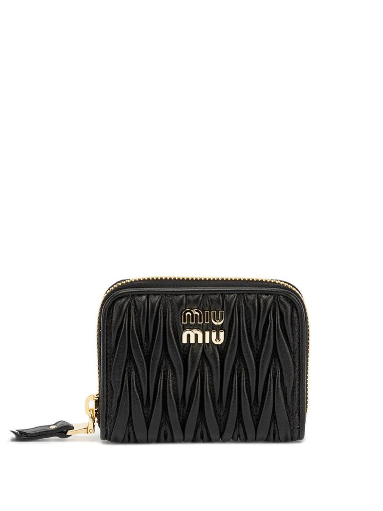 商品Miu Miu|Miu Miu Leather Zipped Card Holder,价格¥2869,第1张图片