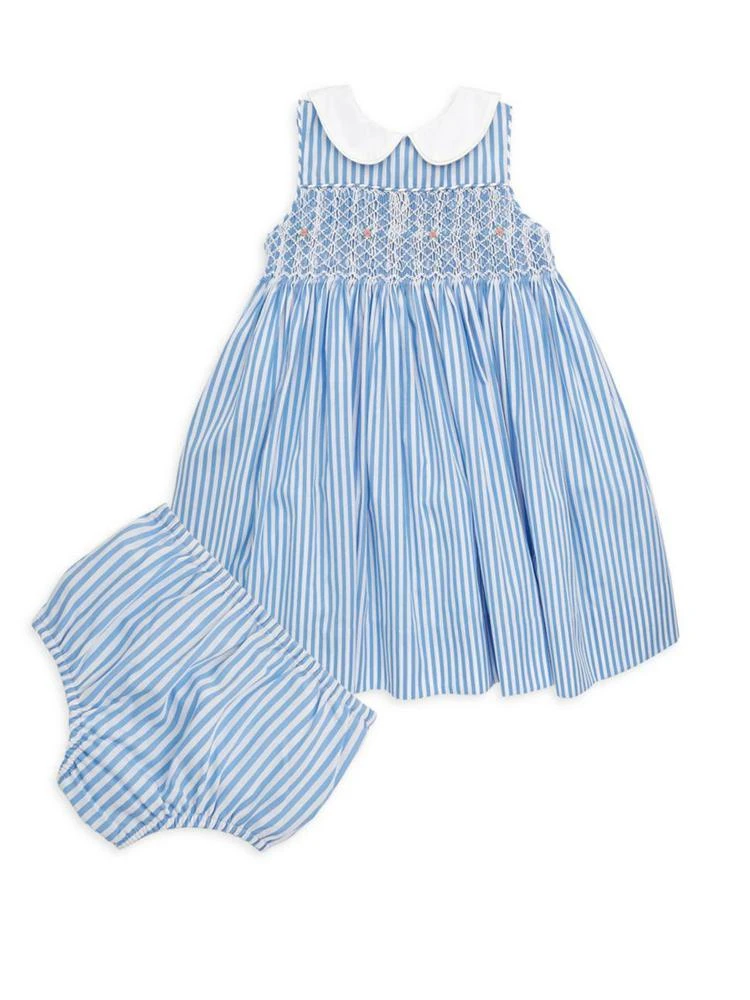 商品Ralph Lauren|Ralph Lauren - Baby's Smocked Bengal Stripe Dress,价格¥466,第1张图片