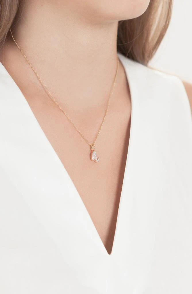 商品Monica Vinader|Alphabet Diamond Pavé Pendant Charm,价格¥976,第2张图片详细描述