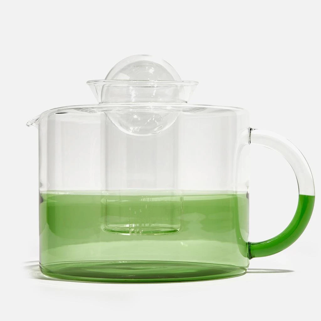 商品Fazeek|Two Tone Teapot Clear + Green,价格¥606,第1张图片