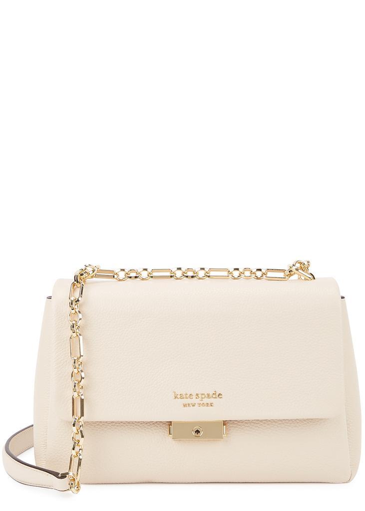 商品Kate Spade|Carlyle medium cream leather shoulder bag,价格¥3044,第1张图片