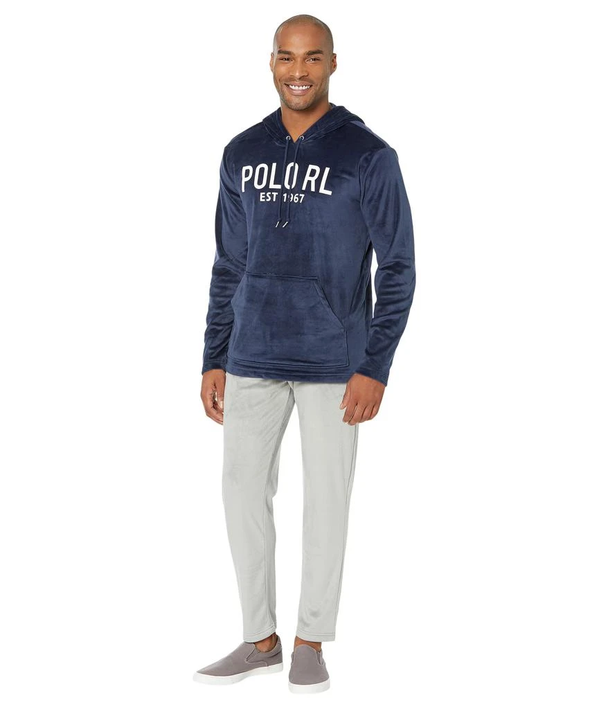 商品Ralph Lauren|Plush Velour Long Sleeve Hoodie,价格¥331,第4张图片详细描述