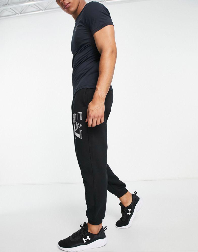 Armani EA7 visibilty logo joggers in black商品第4张图片规格展示