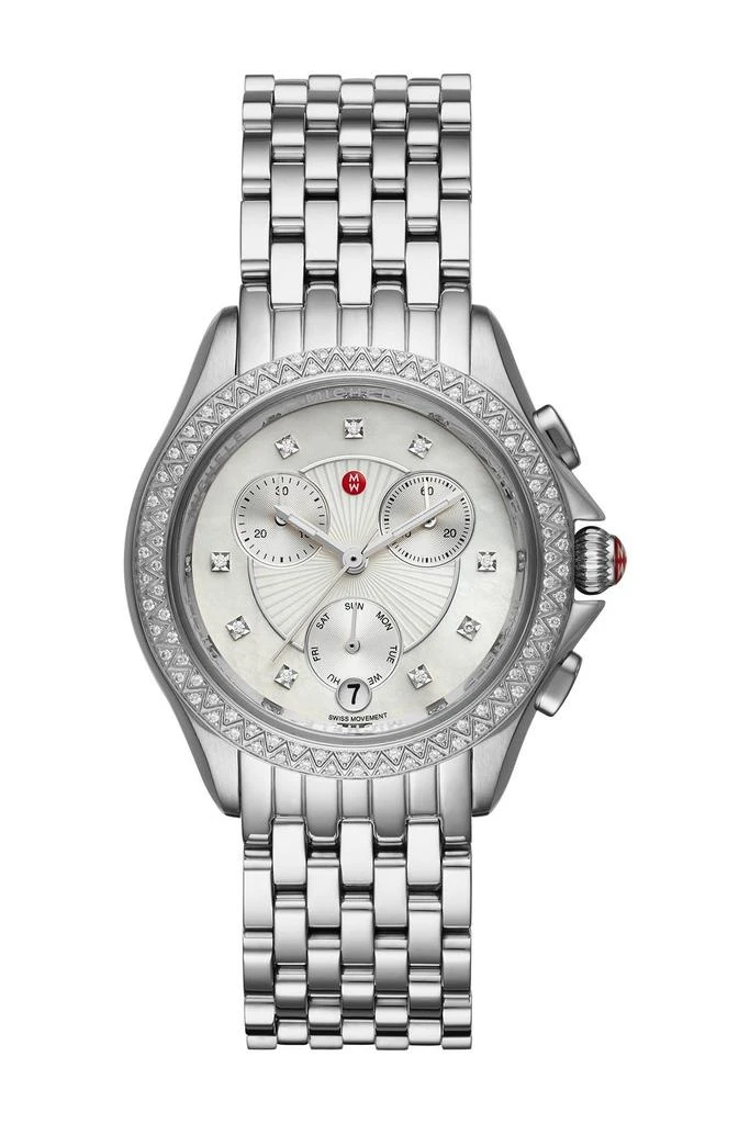 商品Michele|Women's Belmore Diamond Accent Bracelet Watch, 37mm - 0.38 ctw,价格¥9452,第1张图片