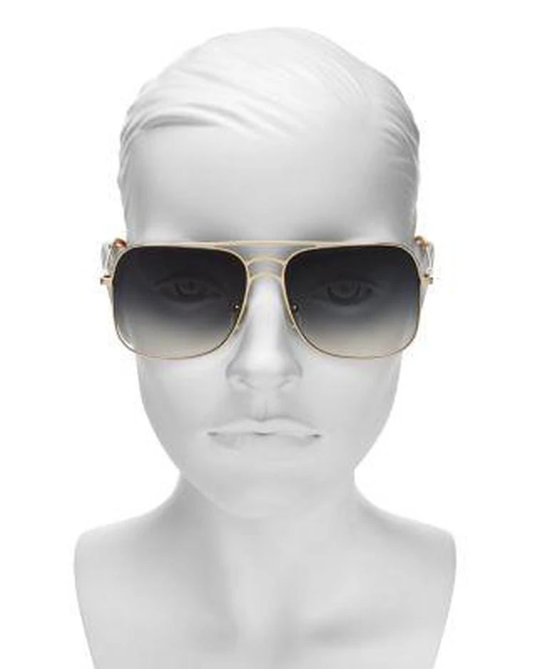 商品Chloé|Women's Ricky Triple Bridge Gradient Navigator Sunglasses, 58mm,价格¥3139,第2张图片详细描述