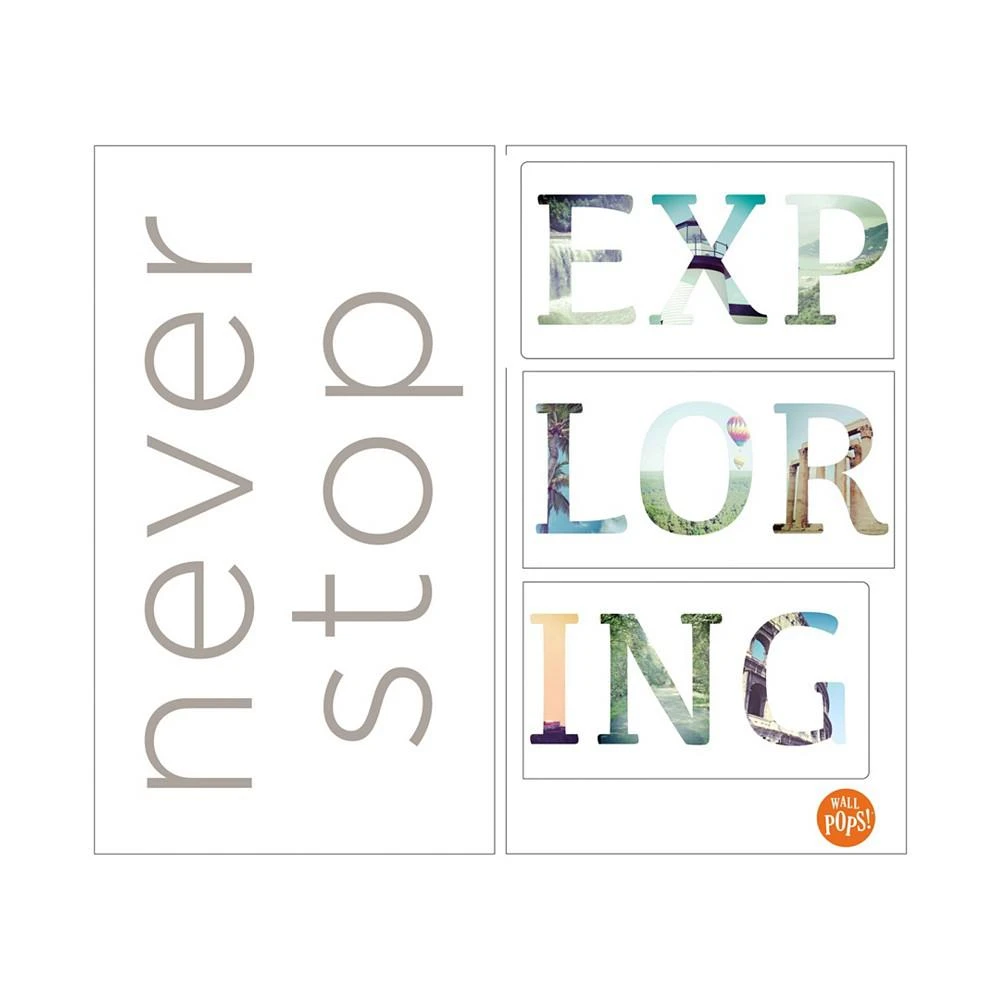 商品Brewster Home Fashions|Never Stop Exploring Wall Quote,价格¥314,第1张图片
