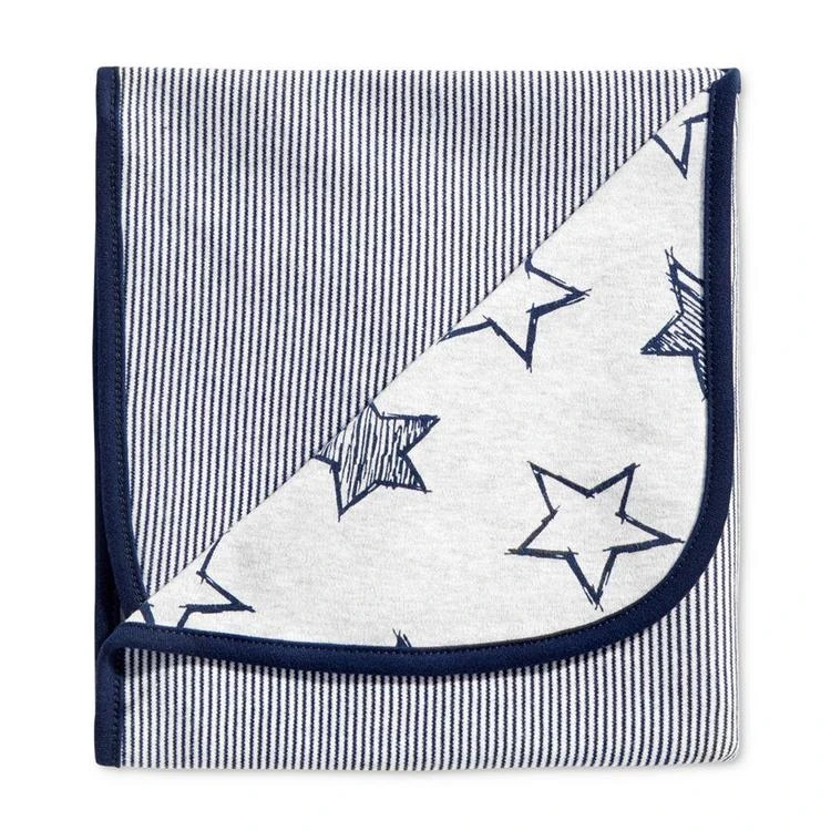 商品First Impressions|Stripes & Stars Blanket, Baby Boys, Created for Macy's,价格¥83,第1张图片