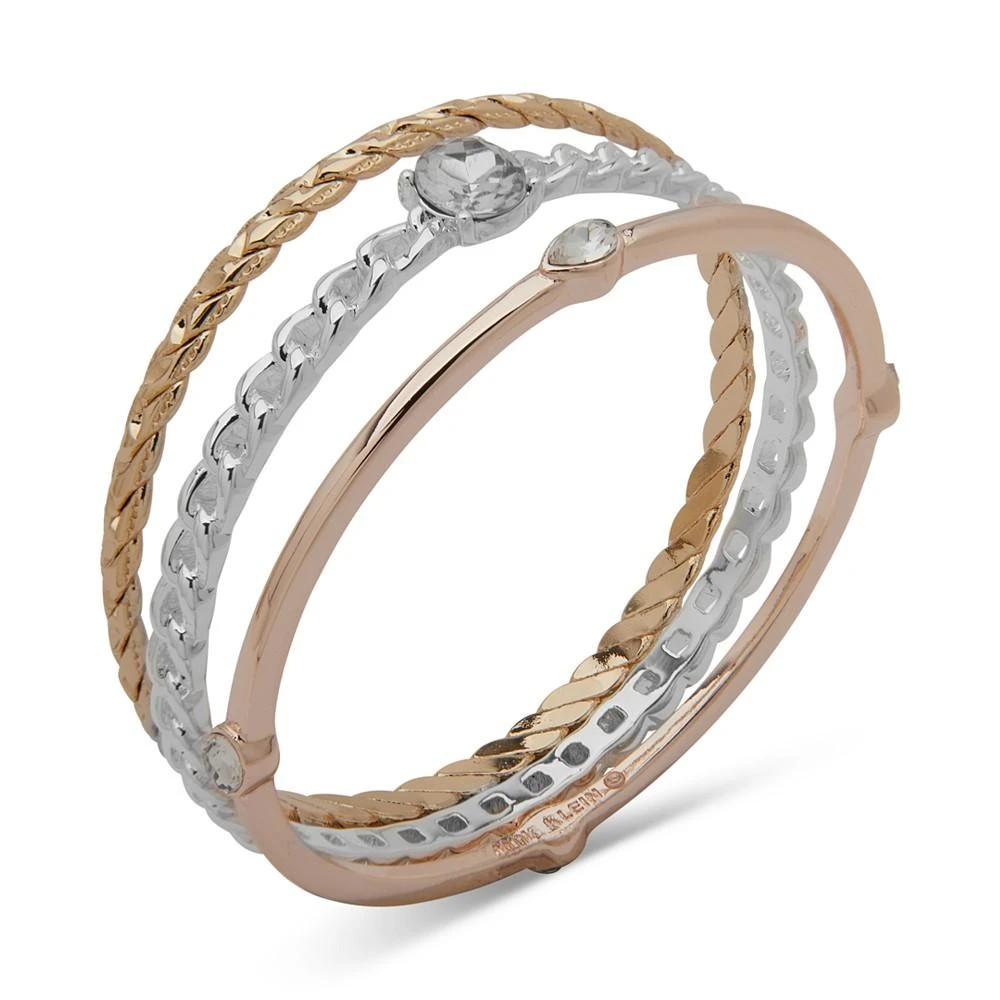 商品Anne Klein|Two-Tone 3-Pc. Set Crystal Bangle Bracelets,价格¥76,第1张图片