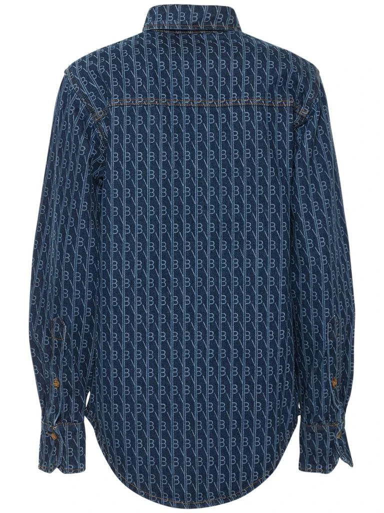 商品Victoria Beckham|Utility Monogram Cotton Denim Shirt,价格¥1499,第5张图片详细描述