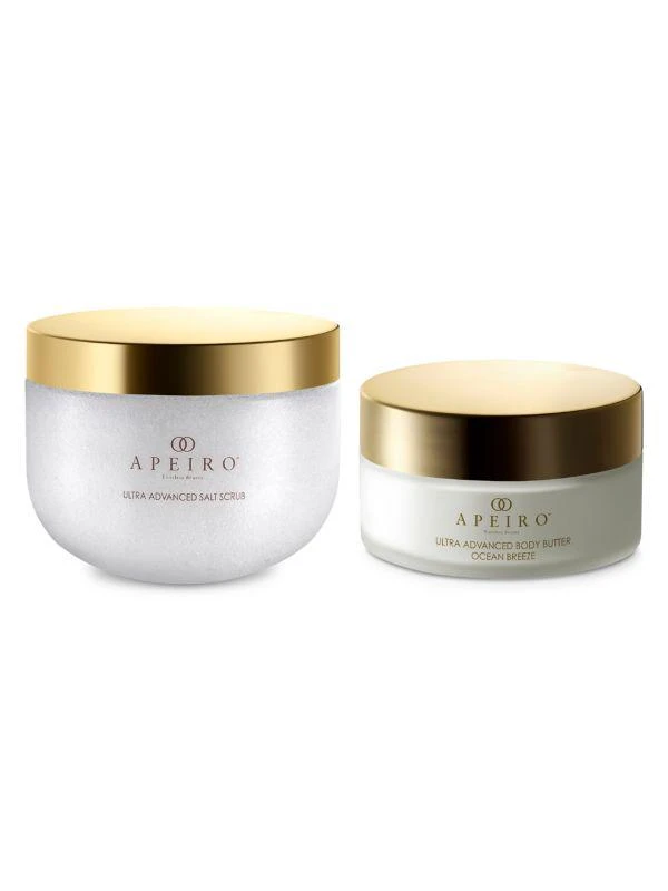 商品Apeiro|2-Piece Ultra Advanced Salt Scrub & Ocean Breeze Body Butter Set,价格¥560,第1张图片