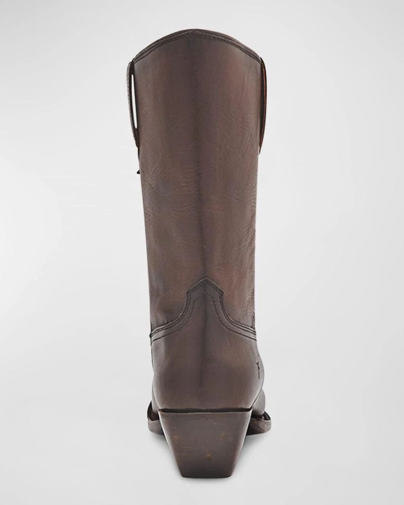 商品Frye|Sacha Mid Leather Cowboy Boots,价格¥2908,第3张图片详细描述