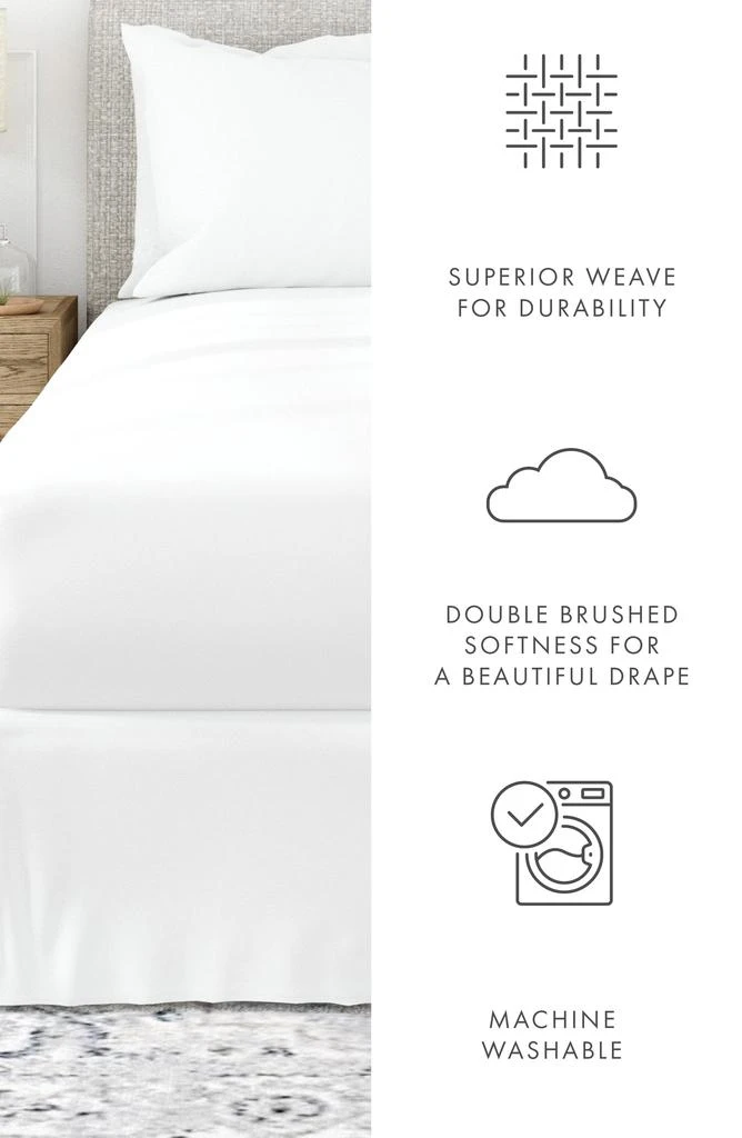 商品HOMESPUN|Premium Pleated Dust Ruffle Bed Skirt,价格¥187,第5张图片详细描述