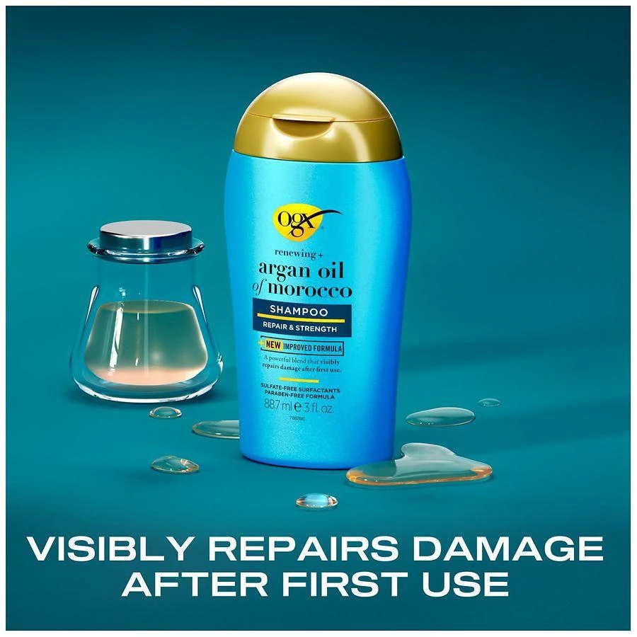 商品OGX|Renewing + Argan Oil of Morocco Repairing Shampoo Citrus-Fresh, Floral-Green & Woody,价格¥28,第4张图片详细描述