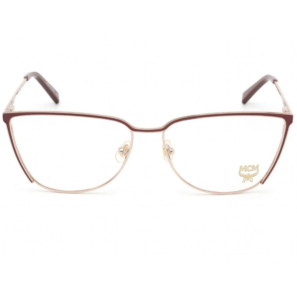 商品MCM|MCM Women's Eyeglasses - Clear Demo Lens Burgundy Cat Eye Metal Frame | MCM2135 602,价格¥225,第2张图片详细描述