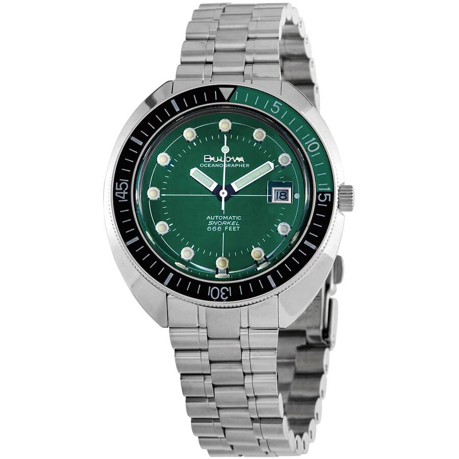 商品Bulova|Special Edition Oceanographer Automatic Green Dial Men's Watch 96B322,价格¥2951,第1张图片