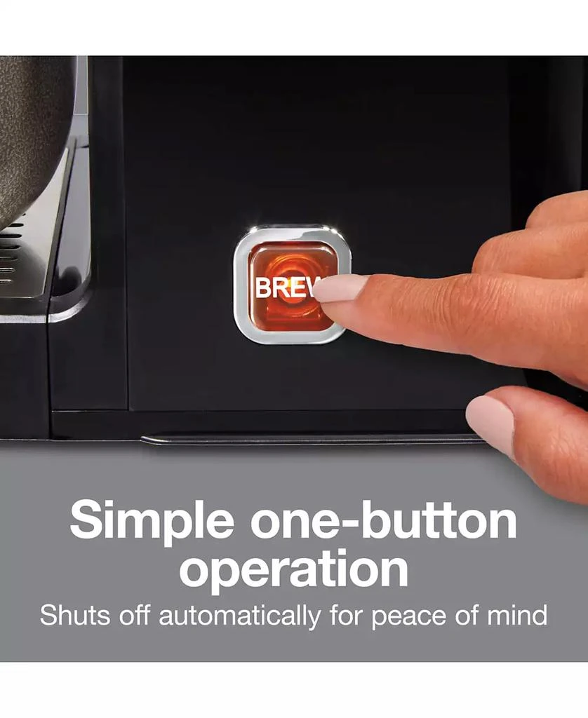 商品Proctor Silex|Single-Serve Coffee Maker with 40-oz. Reservoir,价格¥297,第5张图片详细描述