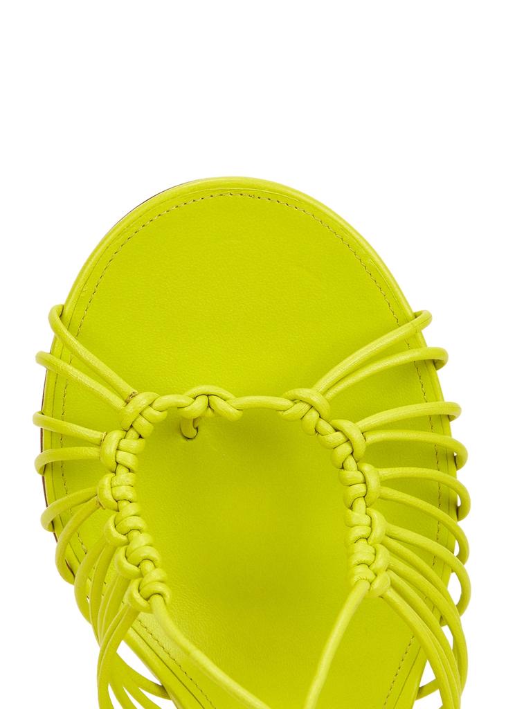 Dot 90 lime lace-up leather sandals商品第4张图片规格展示