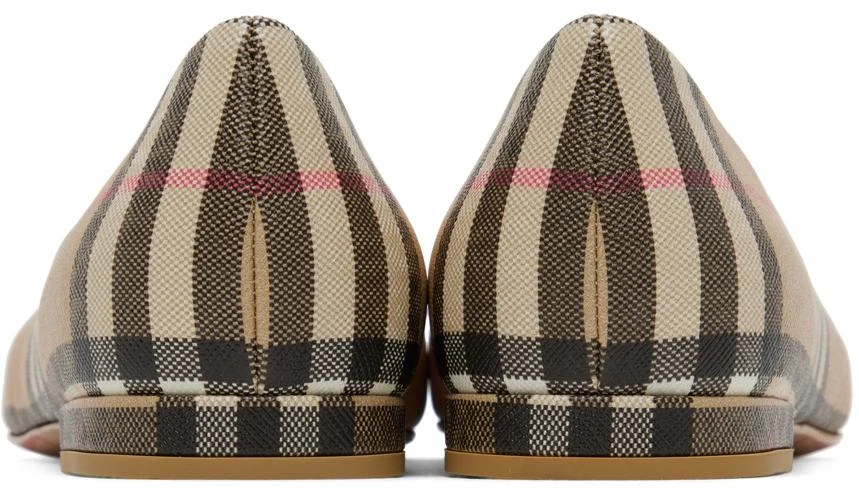 商品Burberry|Beige Vintage Check Ballerina Flats,价格¥2585,第2张图片详细描述