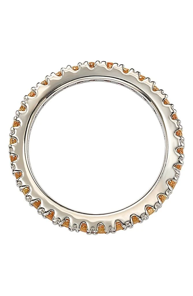 商品Suzy Levian|Sterling Silver Orange CZ Eternity Band Ring,价格¥825,第3张图片详细描述