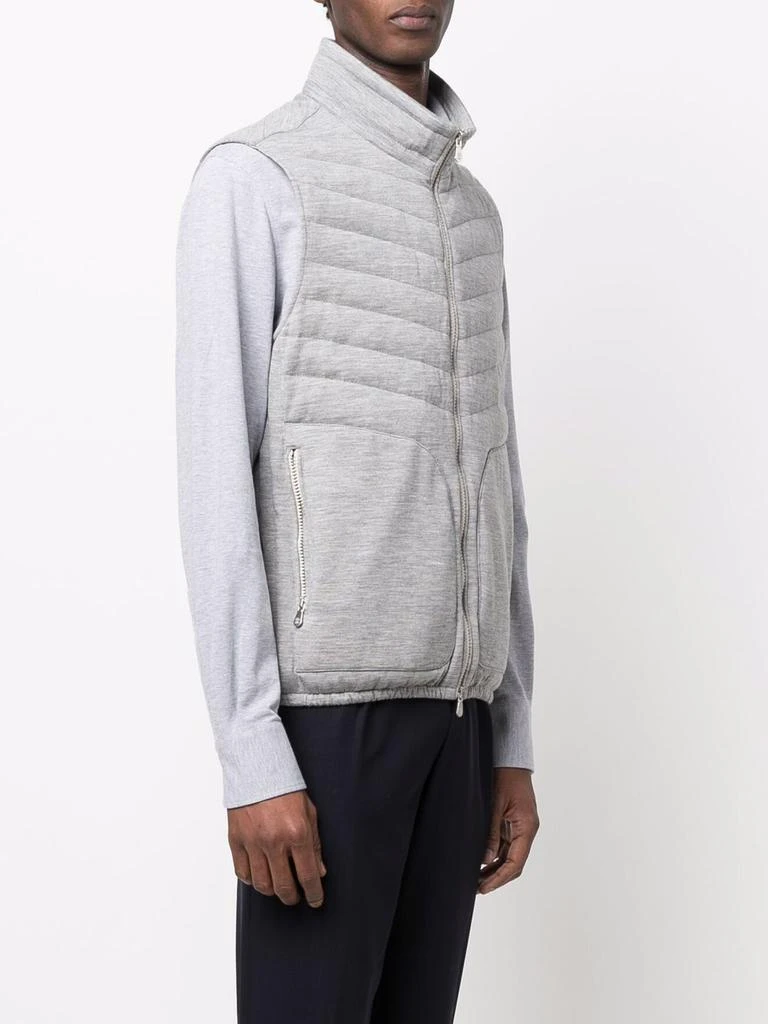 商品Brunello Cucinelli|BRUNELLO CUCINELLI Zip-up padded gilet,价格¥8015,第3张图片详细描述