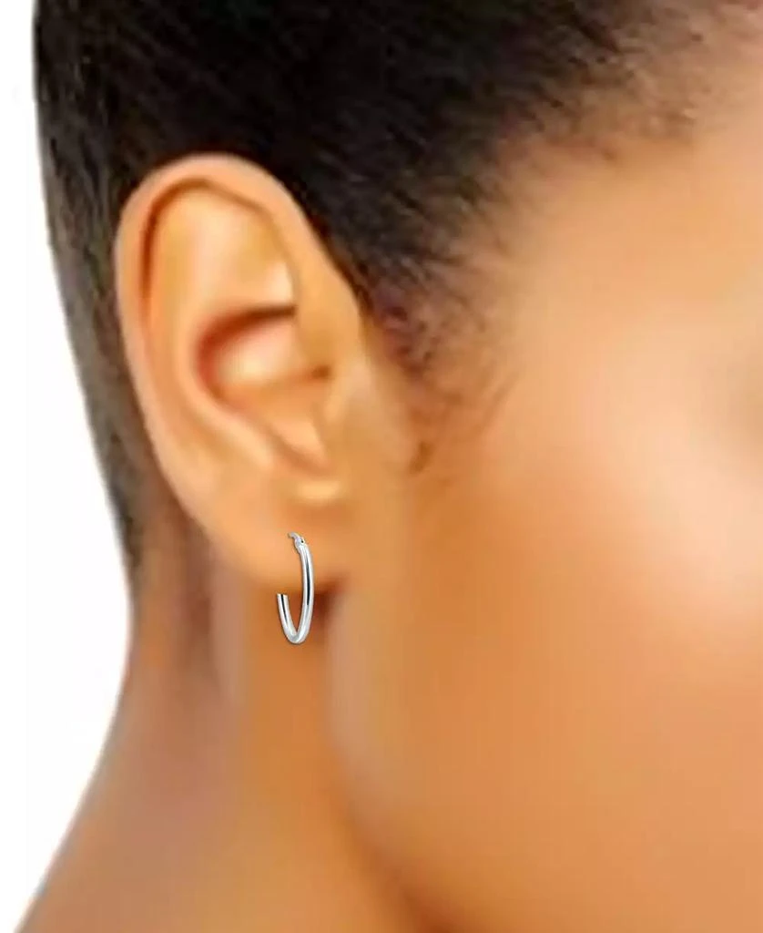 商品Giani Bernini|Polished Oval Small Hoop Earrings, 15mm, Created for Macy's,价格¥75,第2张图片详细描述