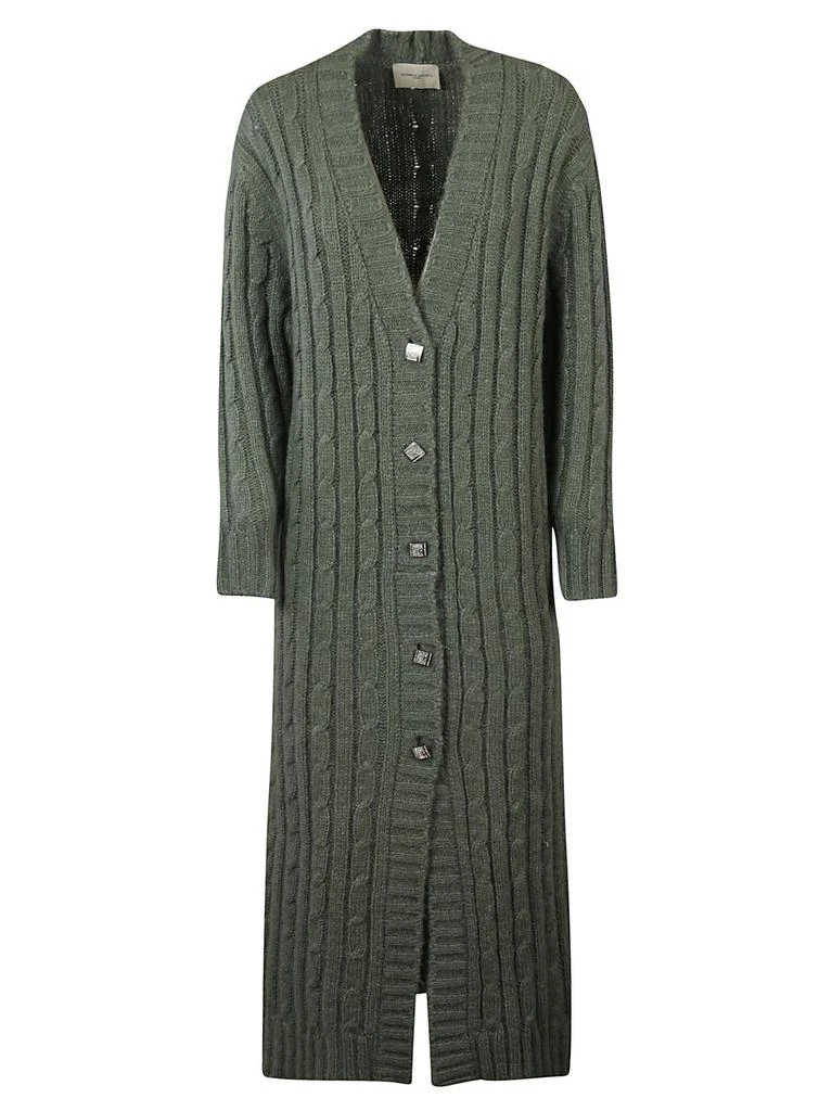 商品GIUSEPPE DI MORABITO|Giuseppe di Morabito Ribbed Buttoned Long Cardigan,价格¥3601,第1张图片