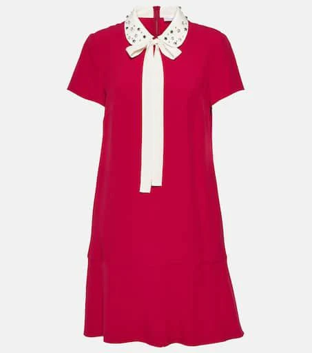 商品RED Valentino|刺绣绉纱迷你连衣裙,价格¥3784,第1张图片