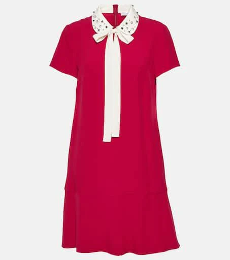 商品RED Valentino|刺绣绉纱迷你连衣裙,价格¥3847,第1张图片