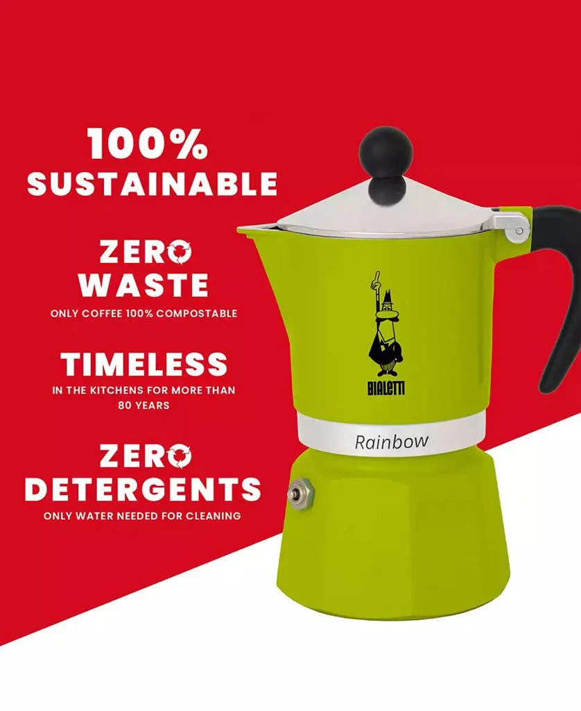 商品Bialetti|Rainbow 139 ML 3 Cups Coffeemaker,价格¥297,第3张图片详细描述