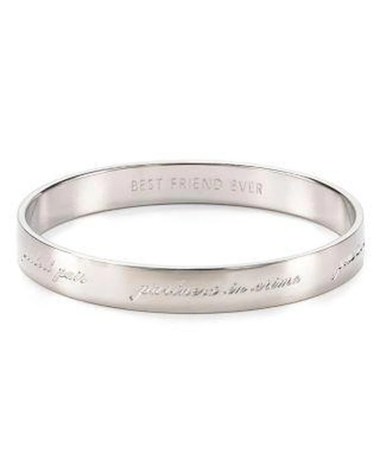 商品Kate Spade|Bridesmaid Engraved Idiom Bangle ,价格¥430,第1张图片