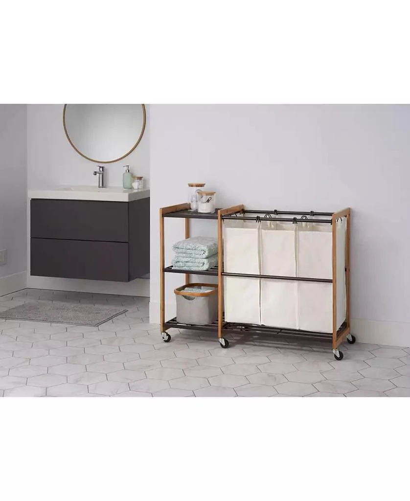 商品TRINITY|3 Bag Laundry Station with Wheels,价格¥2239,第2张图片详细描述