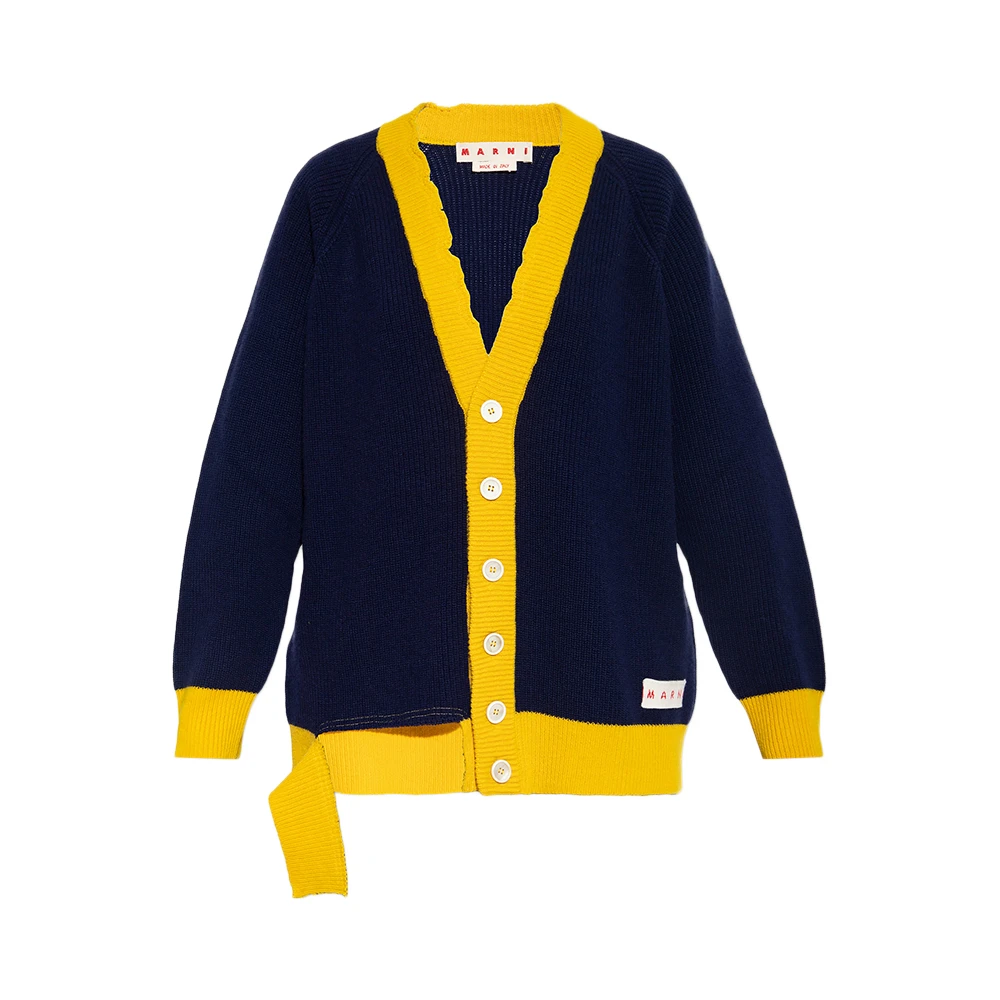 商品Marni|MARNI 藏青色女士针织衫/毛衣 CDMD0256Q1-UFH440-MXB84,价格¥2919,第1张图片