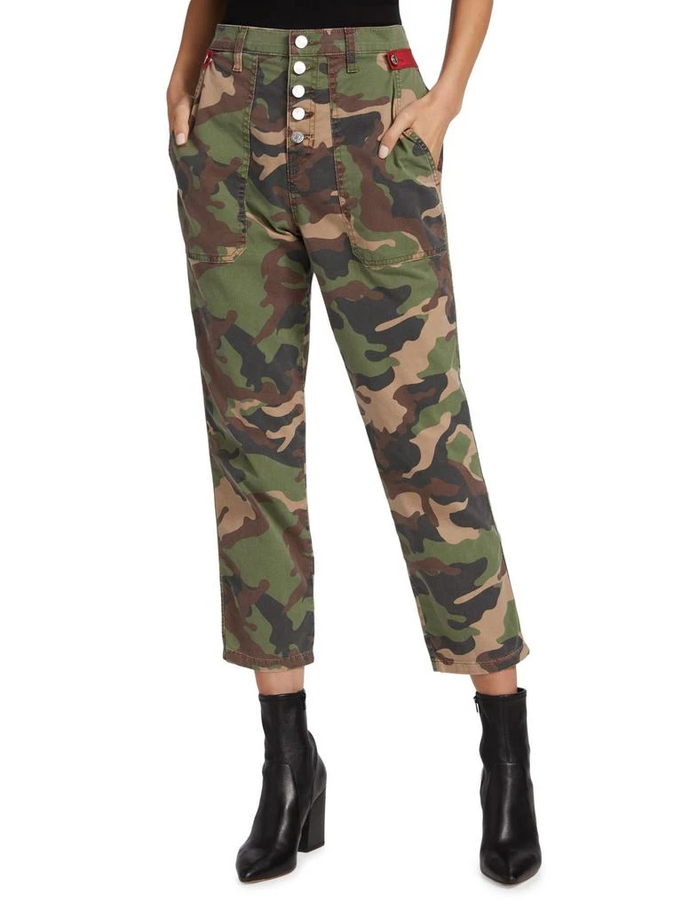 商品VERONICA BEARD|Arya Camo Straight-Leg Pants,价格¥950,第1张图片