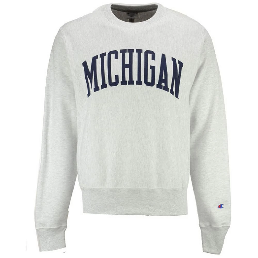 商品CHAMPION|Men's Michigan Wolverines Reverse Weave Crew Sweatshirt,价格¥449,第1张图片