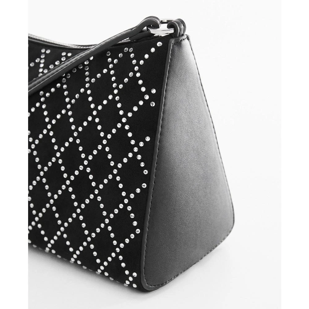 商品Mango|Women's Rhinestone Rhombus Shoulder Bag,价格¥528,第3张图片详细描述