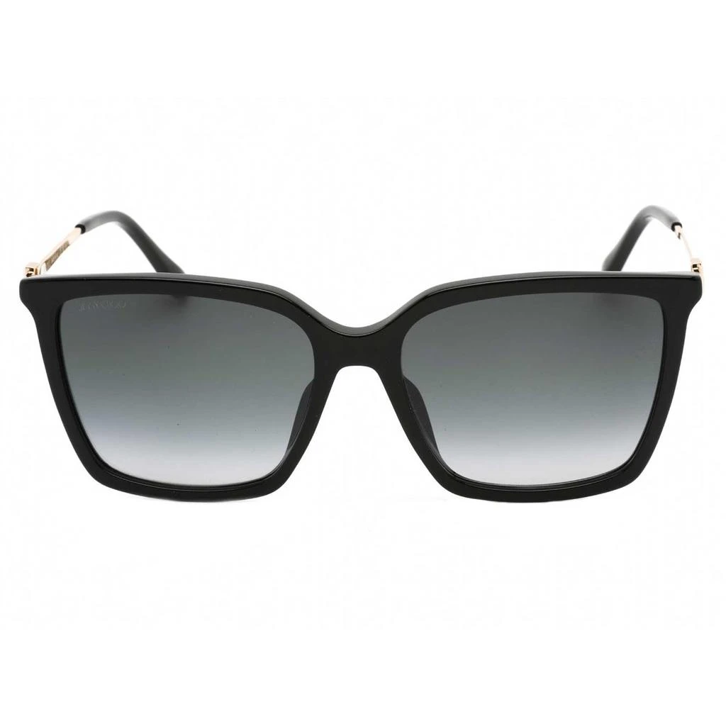 商品Jimmy Choo|Jimmy Choo Women's Sunglasses - Black Rectangular Full Rim Acetate | TOTTA/G/S 0807 9O,价格¥666,第2张图片详细描述