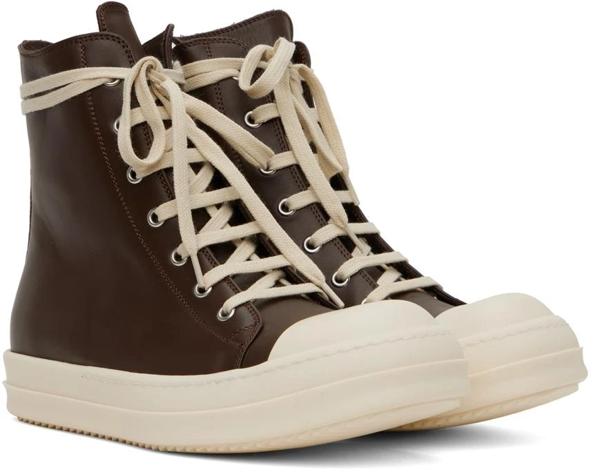 商品Rick Owens|Brown High Sneakers,价格¥6814,第4张图片详细描述