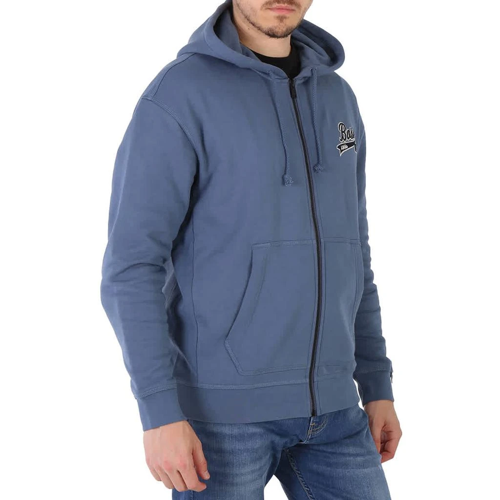 商品Hugo Boss|Hugo Boss Bright Blue Exclusive Logo Cotton-Blend Zip-Up Hoodie, Size Small,价格¥835,第2张图片详细描述