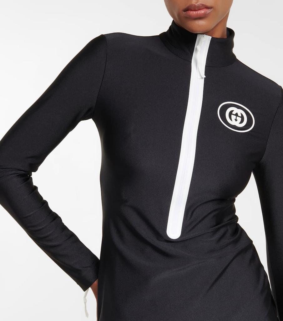 商品Gucci|Interlocking G针织迷你连衣裙,价格¥13441,第6张图片详细描述