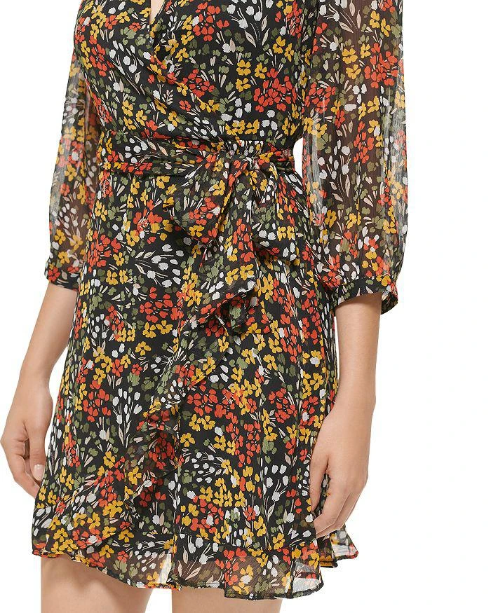 商品Karl Lagerfeld Paris|Floral Chiffon Mini Dress,价格¥332,第4张图片详细描述