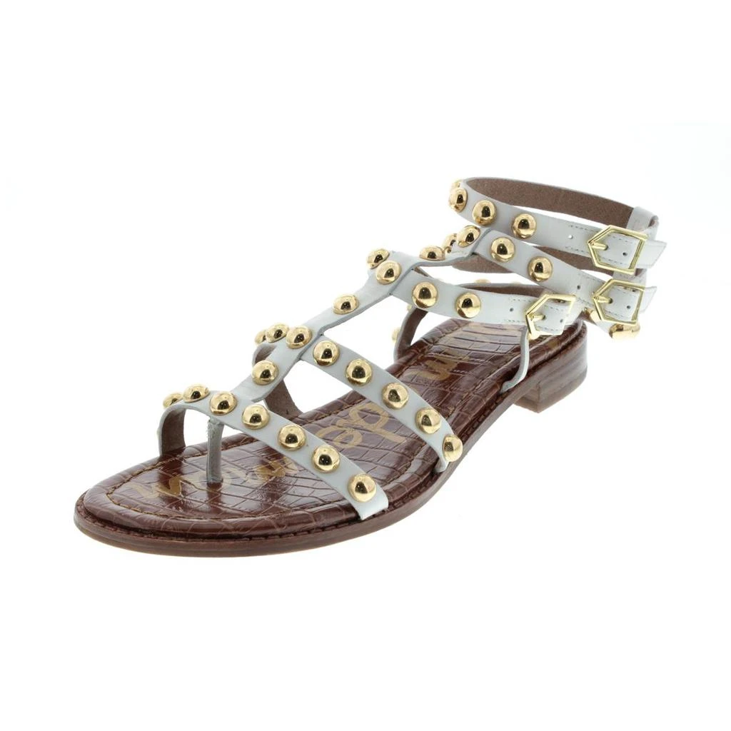 商品Sam Edelman|Sam Edelman Womens Eavan Leather Embellished T-Strap Sandals,价格¥393,第2张图片详细描述
