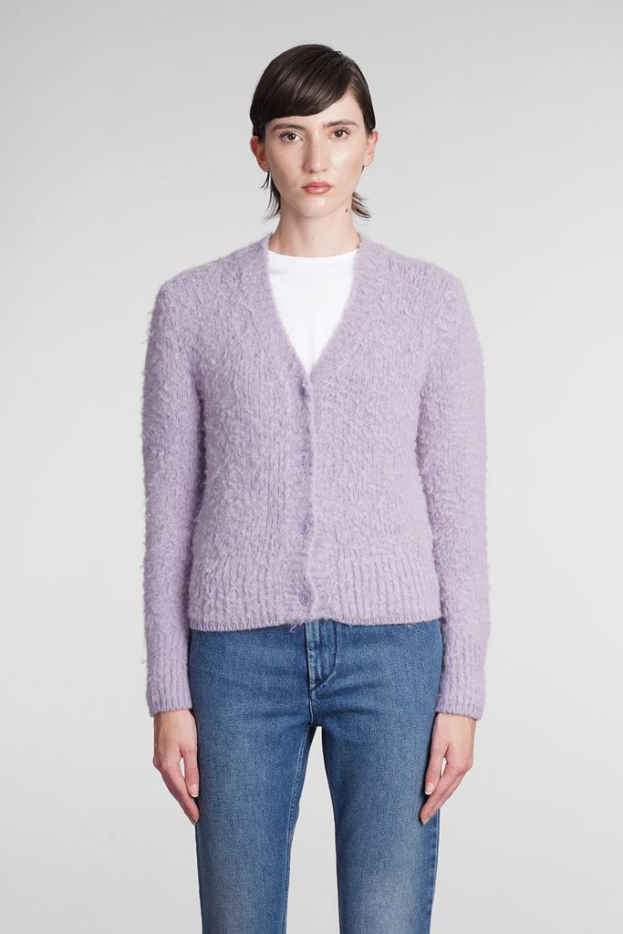 Ami Alexandre Mattiussi Cardigan In Viola Wool商品第1张图片规格展示